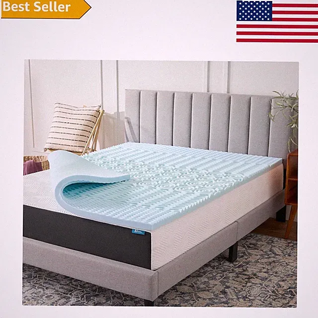 2-Inch Gel Memory Foam Twin Topper – Enhance Your Sleep with Comfort & Coolness