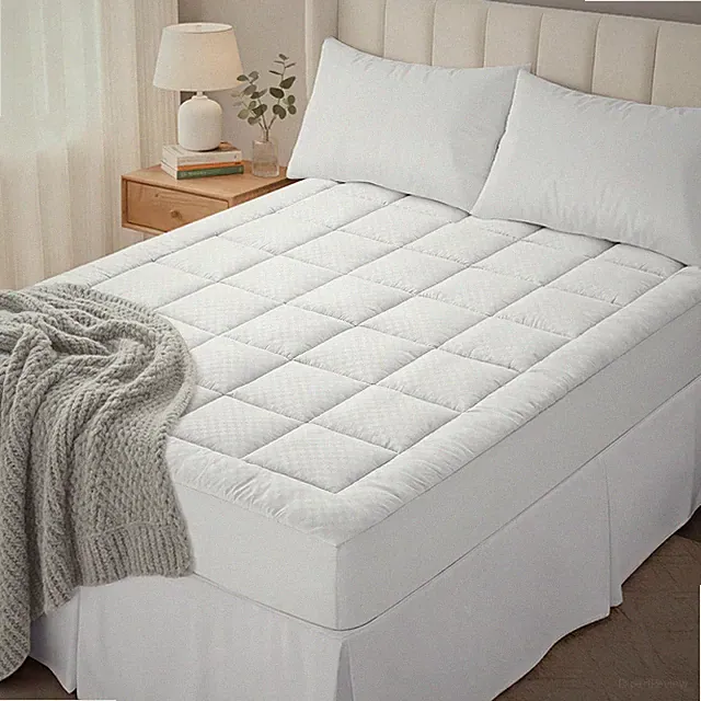 Queen Quilted Fitted Mattress Pad – Soft Pillow Top Mattress Topper, Down Alt...