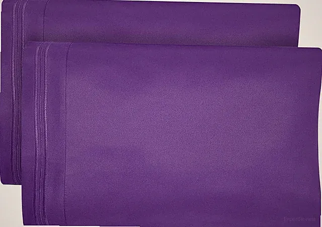 Queen Size Microfiber Pillowcases Set of 2 - Soft, Premium Quality, Double Brush