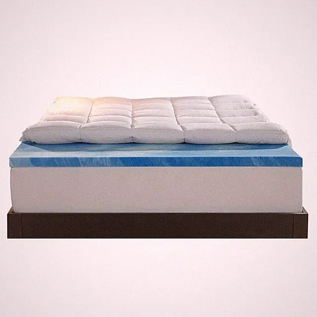 Sleep Innovations Dual Layer 4 Inch Memory Foam Mattress Topper Queen