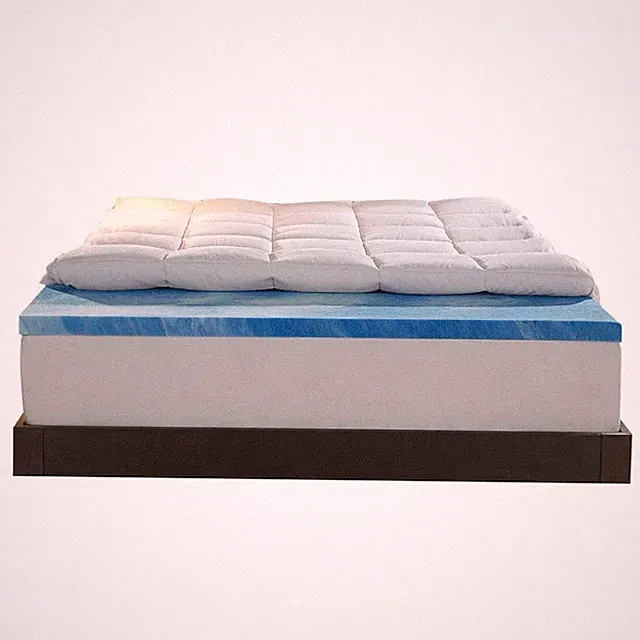 Sleep Innovations Dual Layer 4 Inch Memory Foam Mattress Topper, Twin Size, M...
