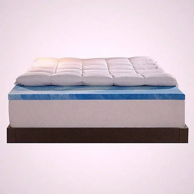 Sleep Innovations Dual Layer 4 Inch Memory Foam Queen, Enhanced Support