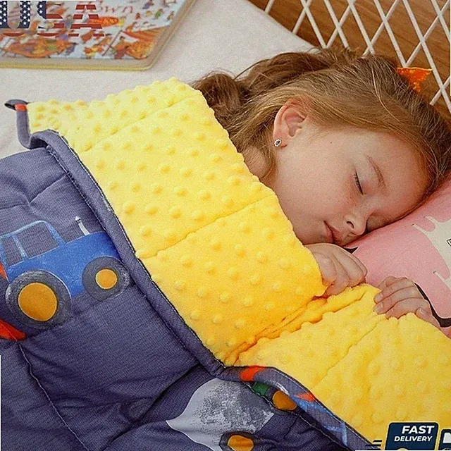 Weighted Blanket Sleep Quality Pressure Relief Tactile Comfort Breathable Safety